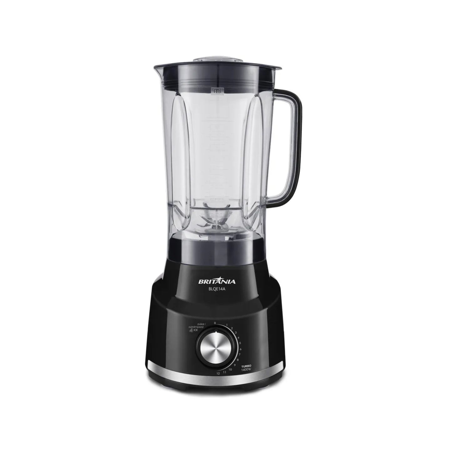 Licuadora Britania 12 Vel. BLQE14A Negro 1400W.
