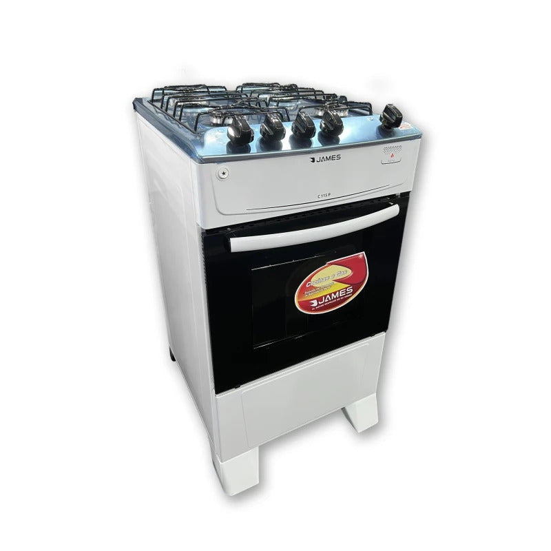 Cocina James C115 P Top Inox Blanco