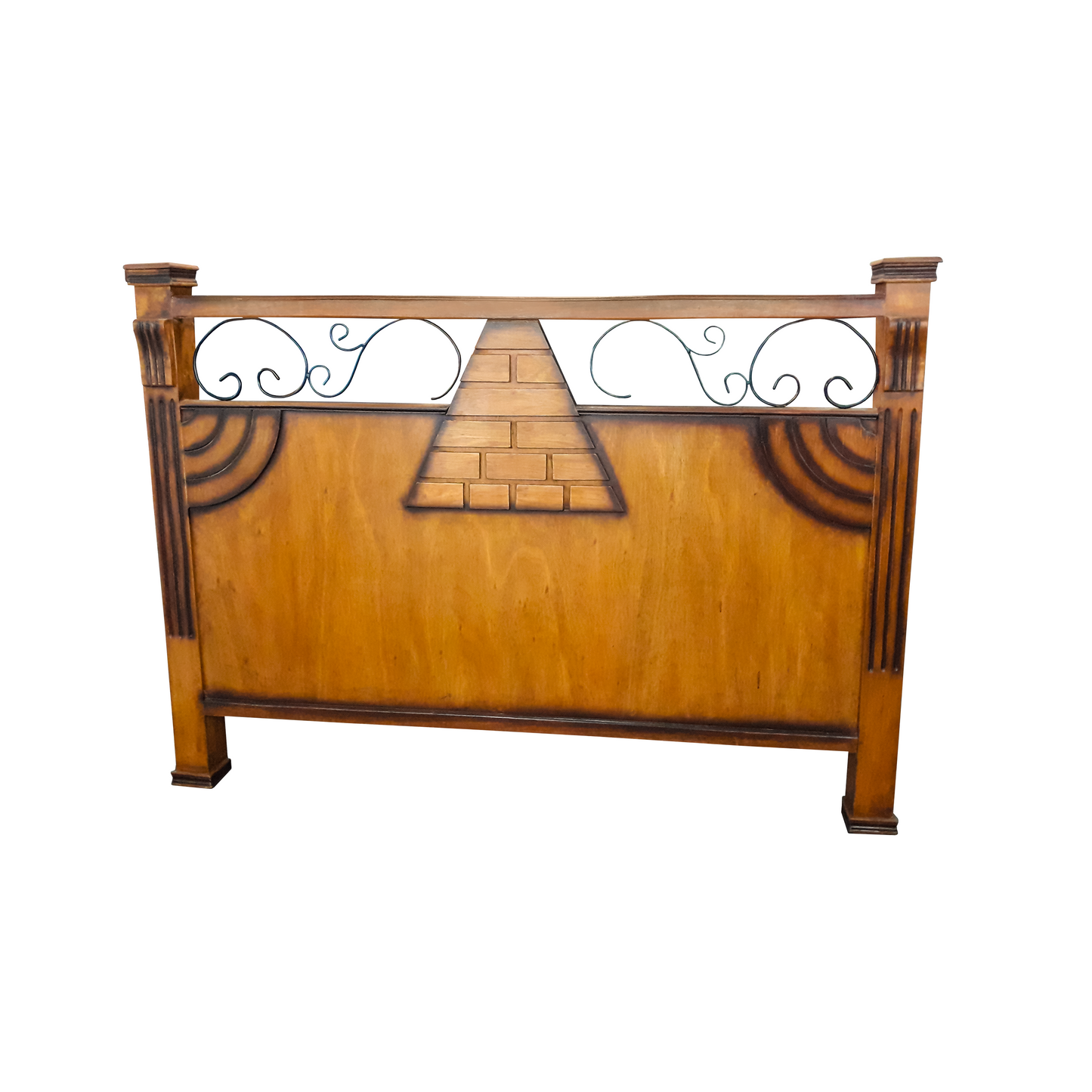 Cabecera Madera/Hierro + 2 Mesitas