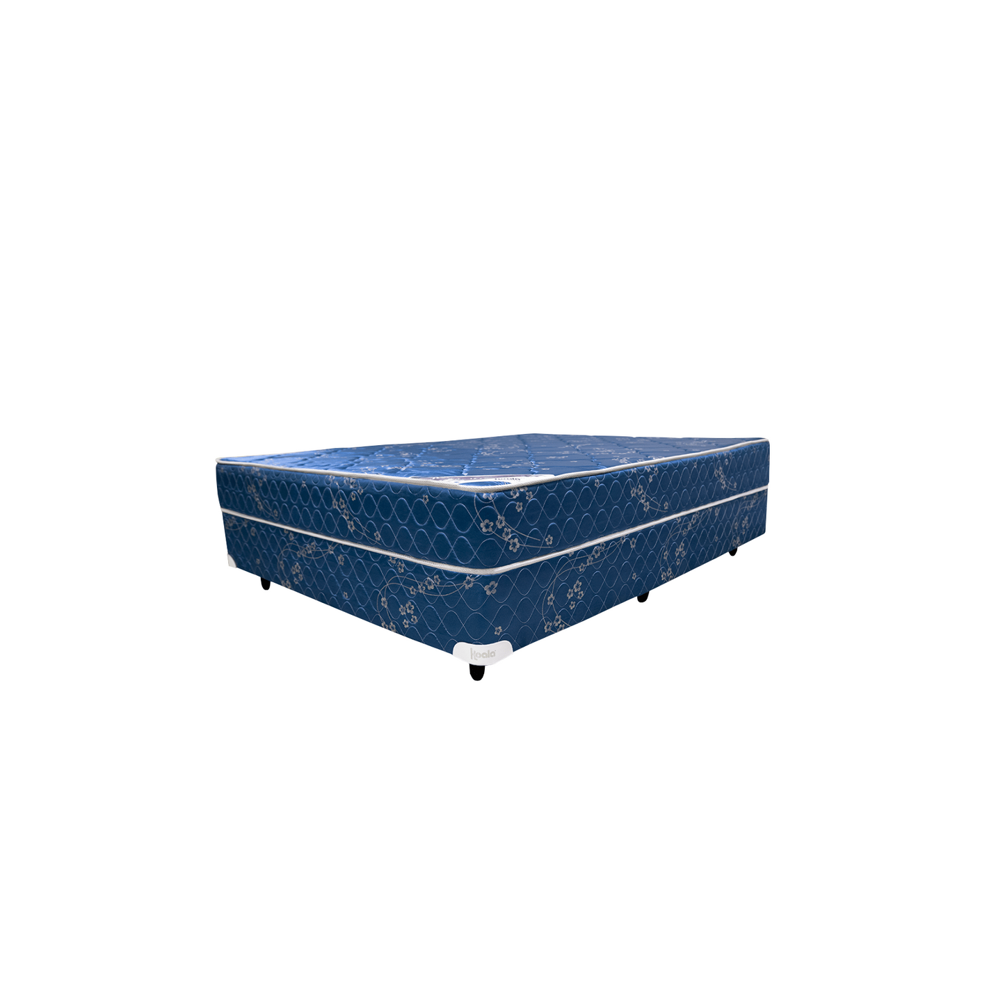 Cama Base + Colchon Koala Dormilon 160 Azul/Bordo
