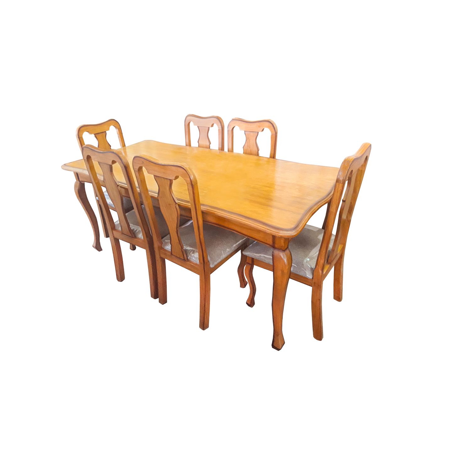 Mesa con 6/Sillas Reina Ana