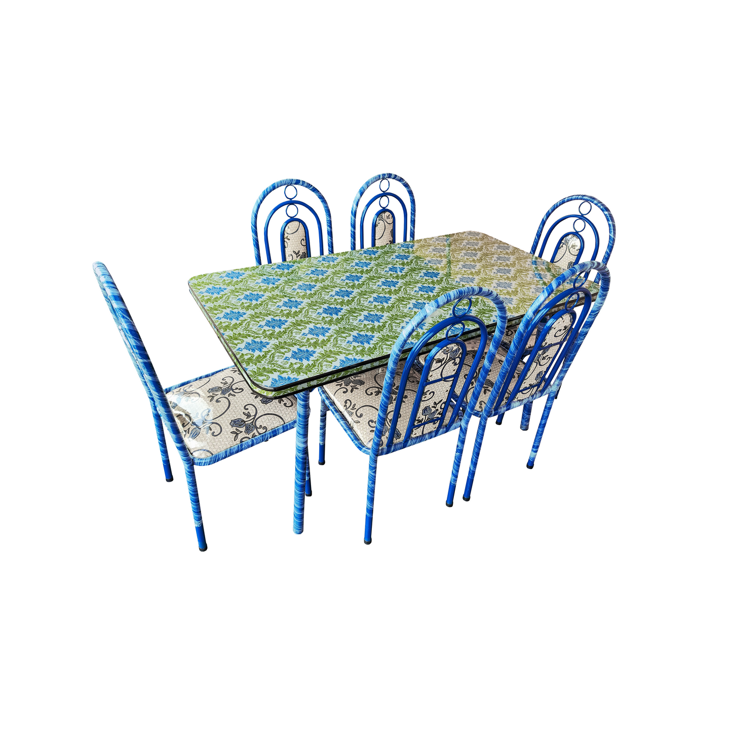 Mesa c/6 Sillas Tapizadas Grande