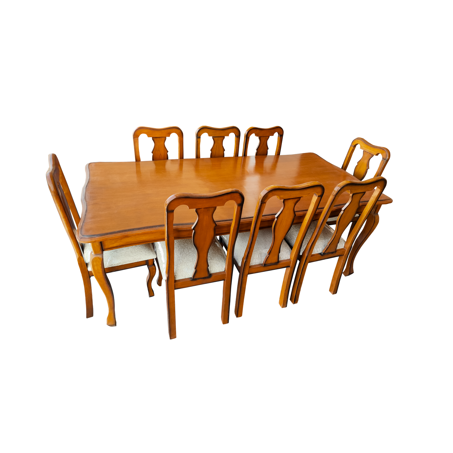 Mesa c/8 Sillas Reina Ana