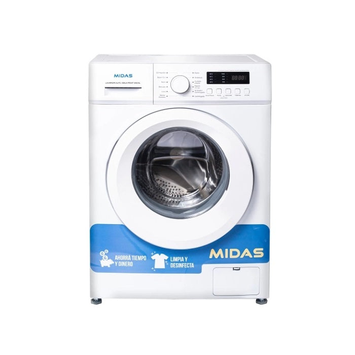 Lavarropas Midas Adela 8kg Frontal Blanco