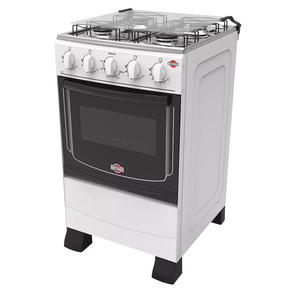 Cocina Tokyo Dallas 4 Hornallas Blanca