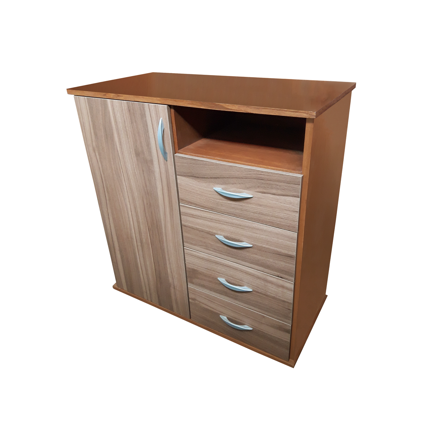 Cómoda 4 Cajones + 1 Puerta Melamina Constanza