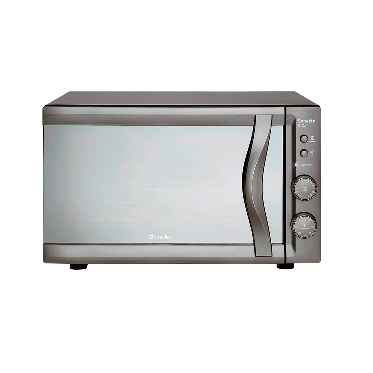 Horno Eléctrico Mueller 44lts. Sonetto Inox.