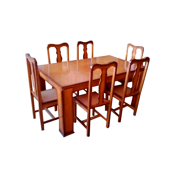 Mesa c/6 Sillas Sombreada Filipino
