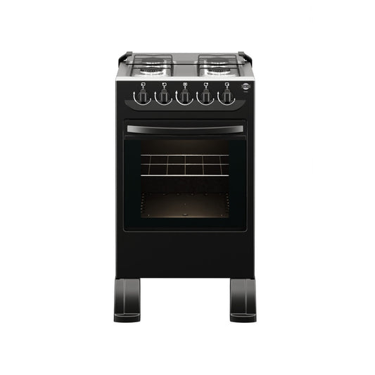 Cocina Tokyo Flamex 4H Negro Mesa Inox Tapa de Vidrio