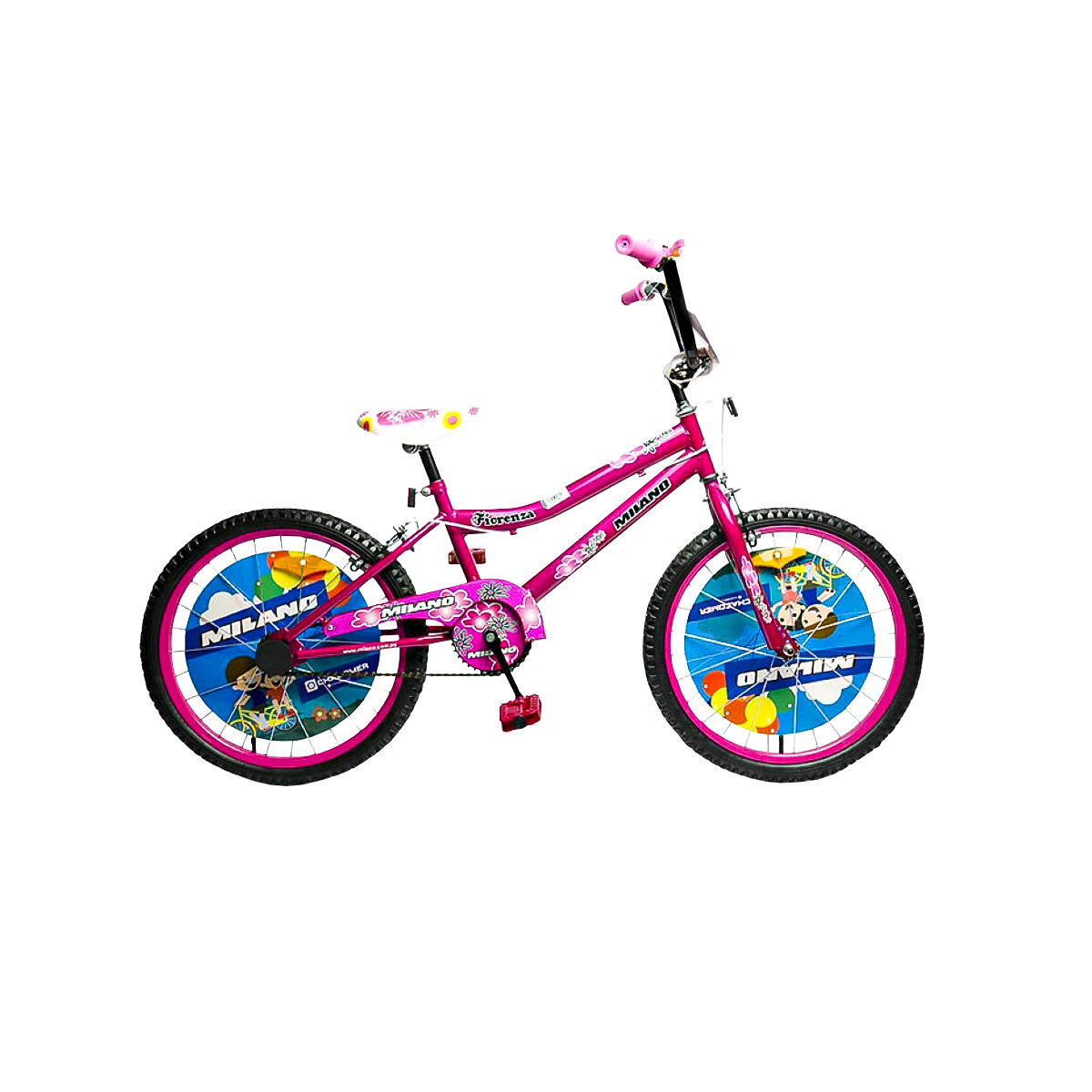 BICICLETA MILANO FIORENZA ARO 20 FUCSIA