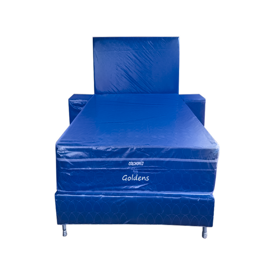 Cama Somier Goldens 120 Completo
