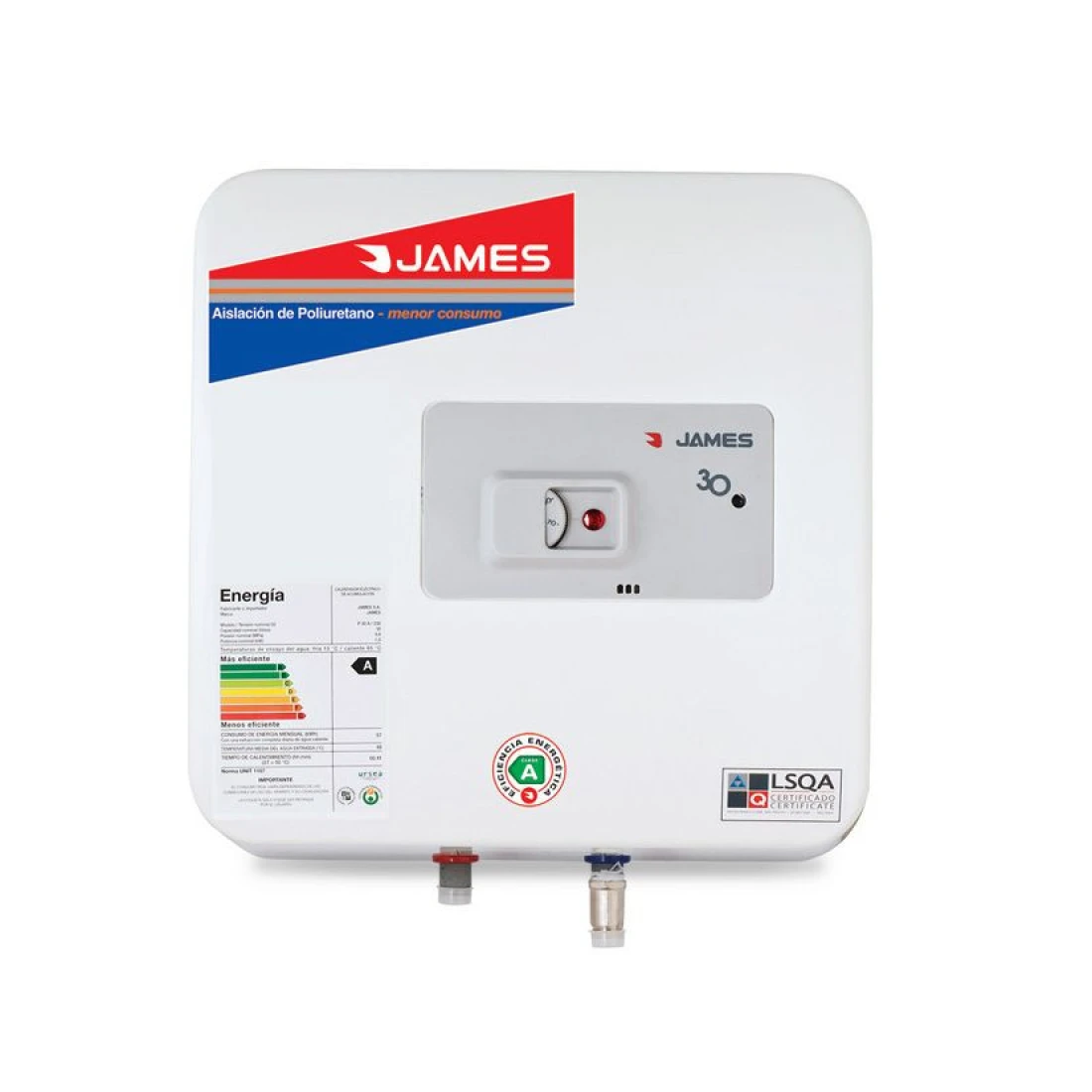 Termotanque James 30Lts.