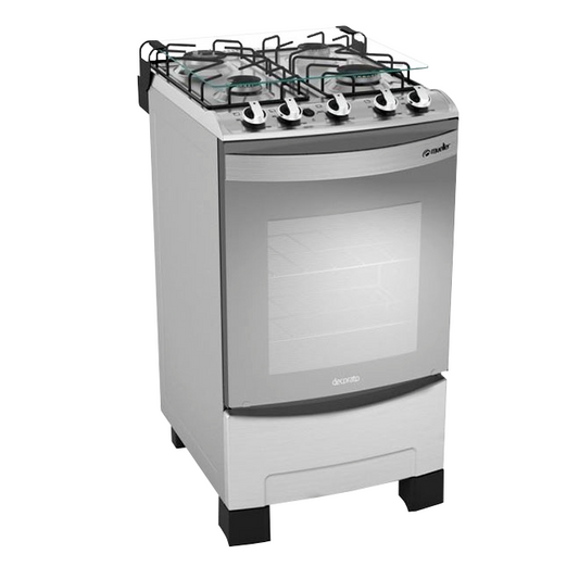 Cocina Mueller Decorato 4 Hornallas Inox.