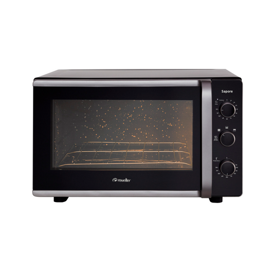 Horno Eléctrico Mueller 44lts. Sapore Negro/Blanco